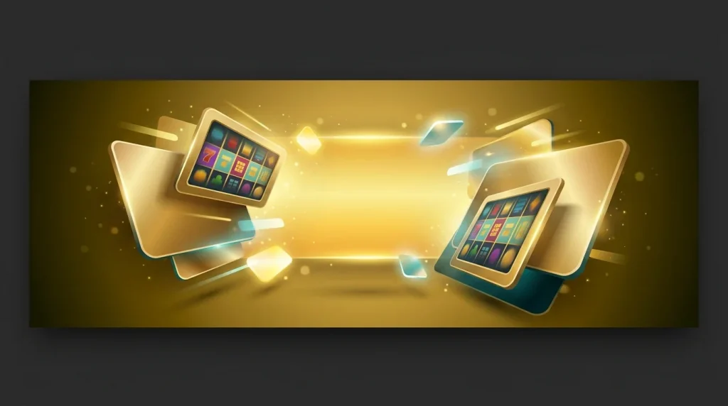 Illustration af danske spiludbydere i 2026 med digitalt fokus